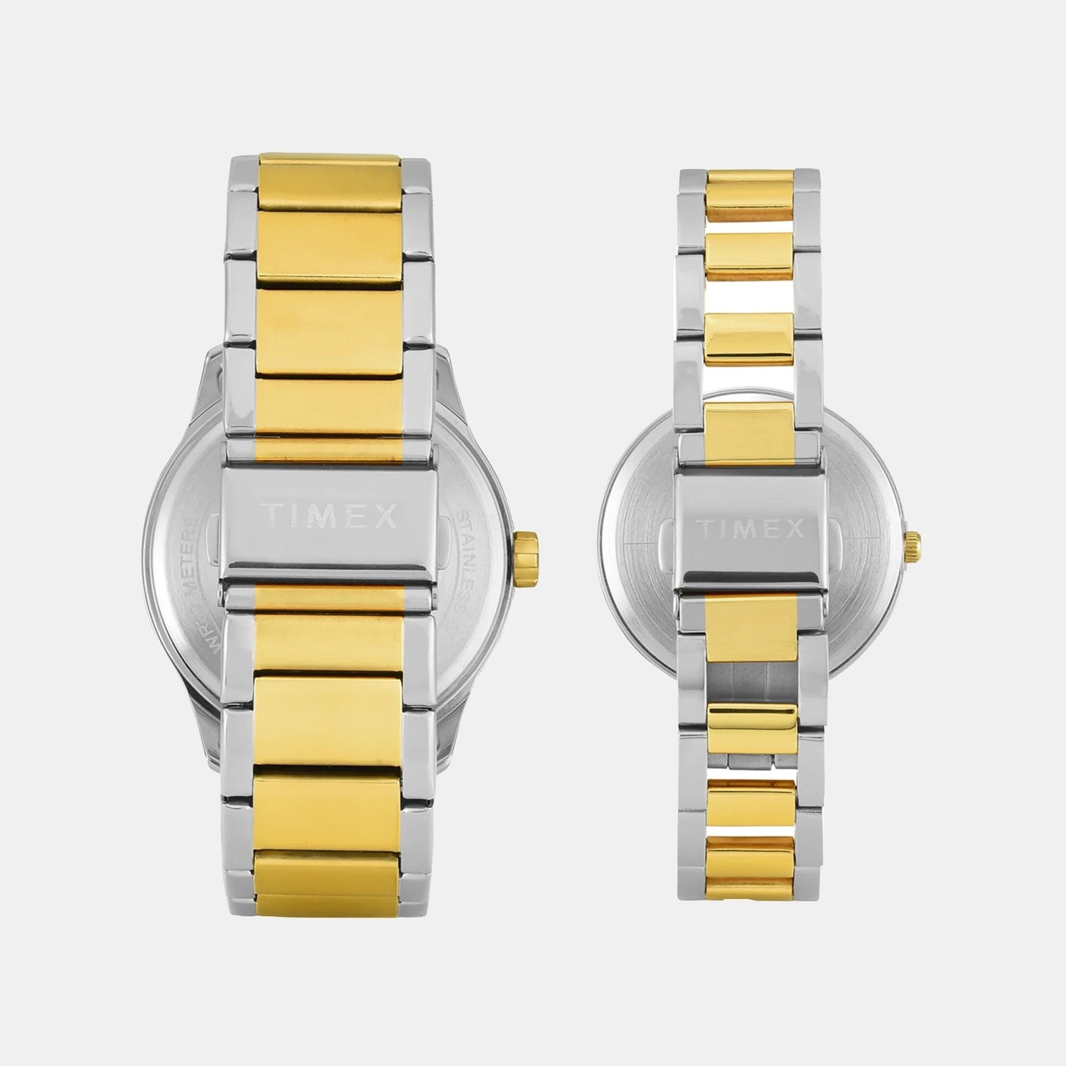 Trendline Couple Quartz Cream Dial Analog Stainless Steel Watch TW00PR341