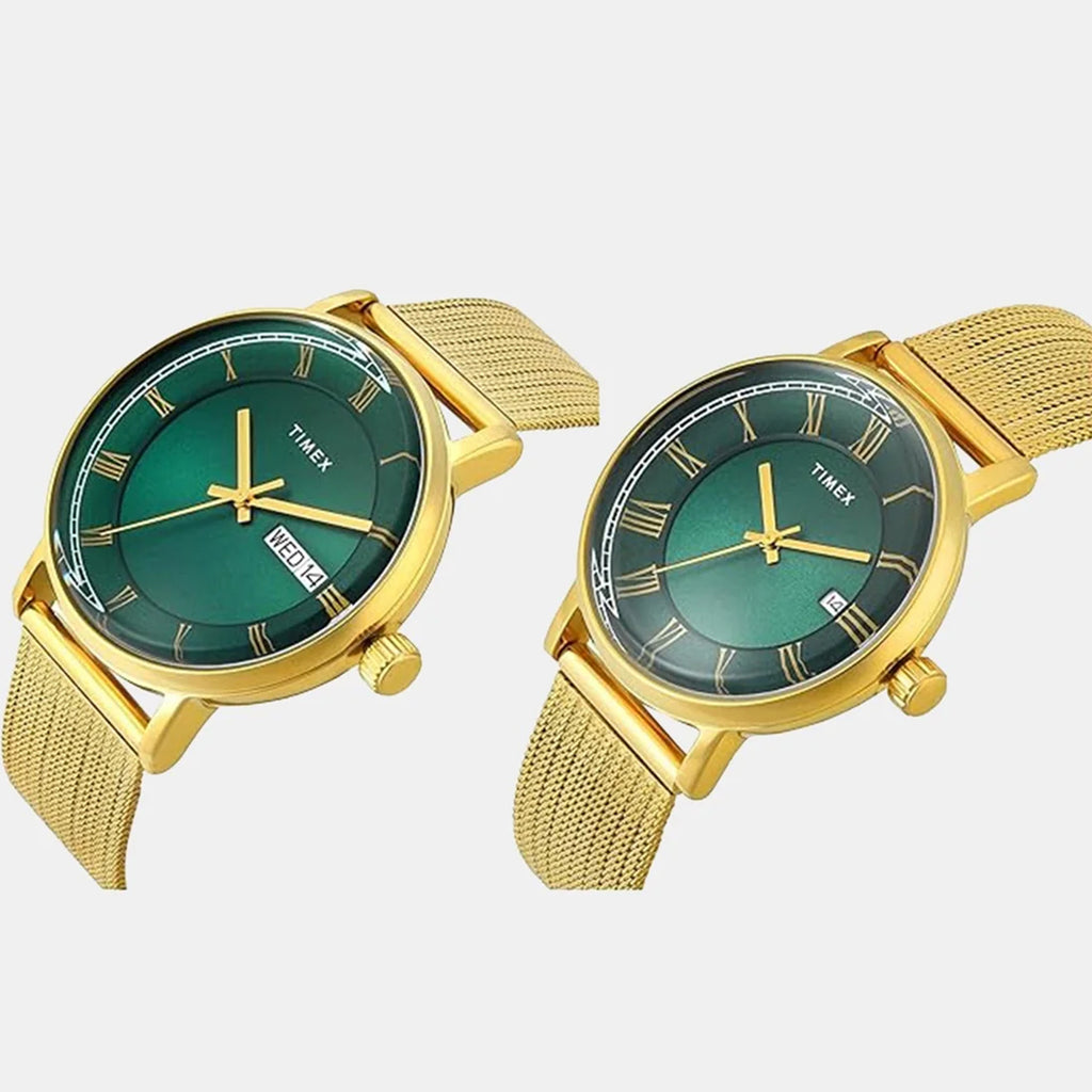 Trendline Couple Quartz Dial Analog Stainless Steel Watch TW00PR342