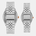 Trendline Couple Quartz Silver Dial Analog Stainless Steel Watch TW00PR343