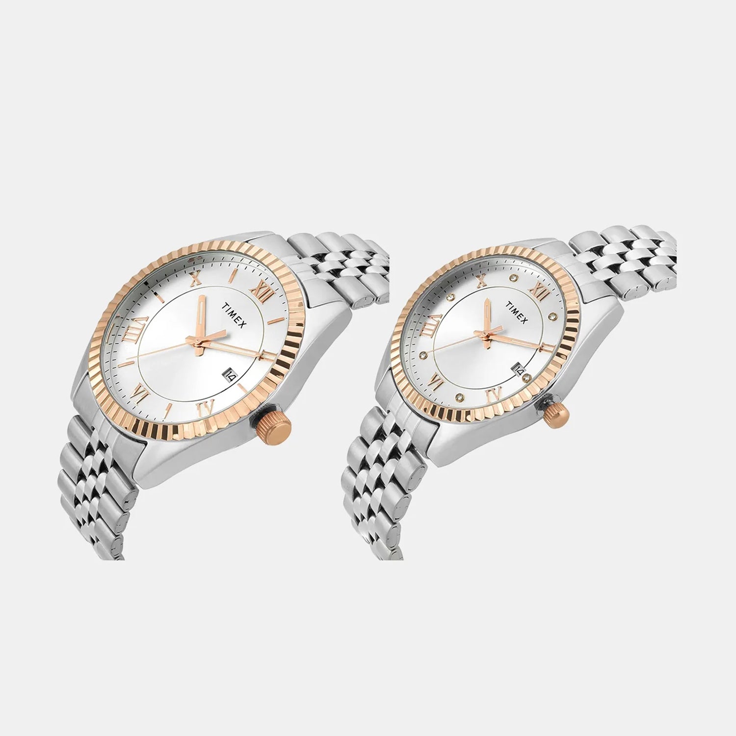 Trendline Couple Quartz Dial Analog Stainless Steel Watch TW00PR343