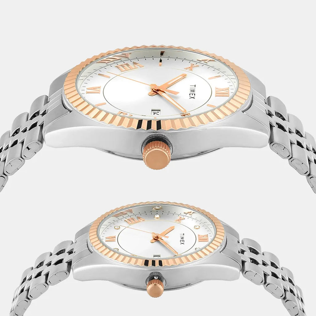 Trendline Couple Quartz Dial Analog Stainless Steel Watch TW00PR343