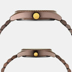 Trendline Couple Quartz Brown Dial Analog Stainless Steel Watch TW00PR344