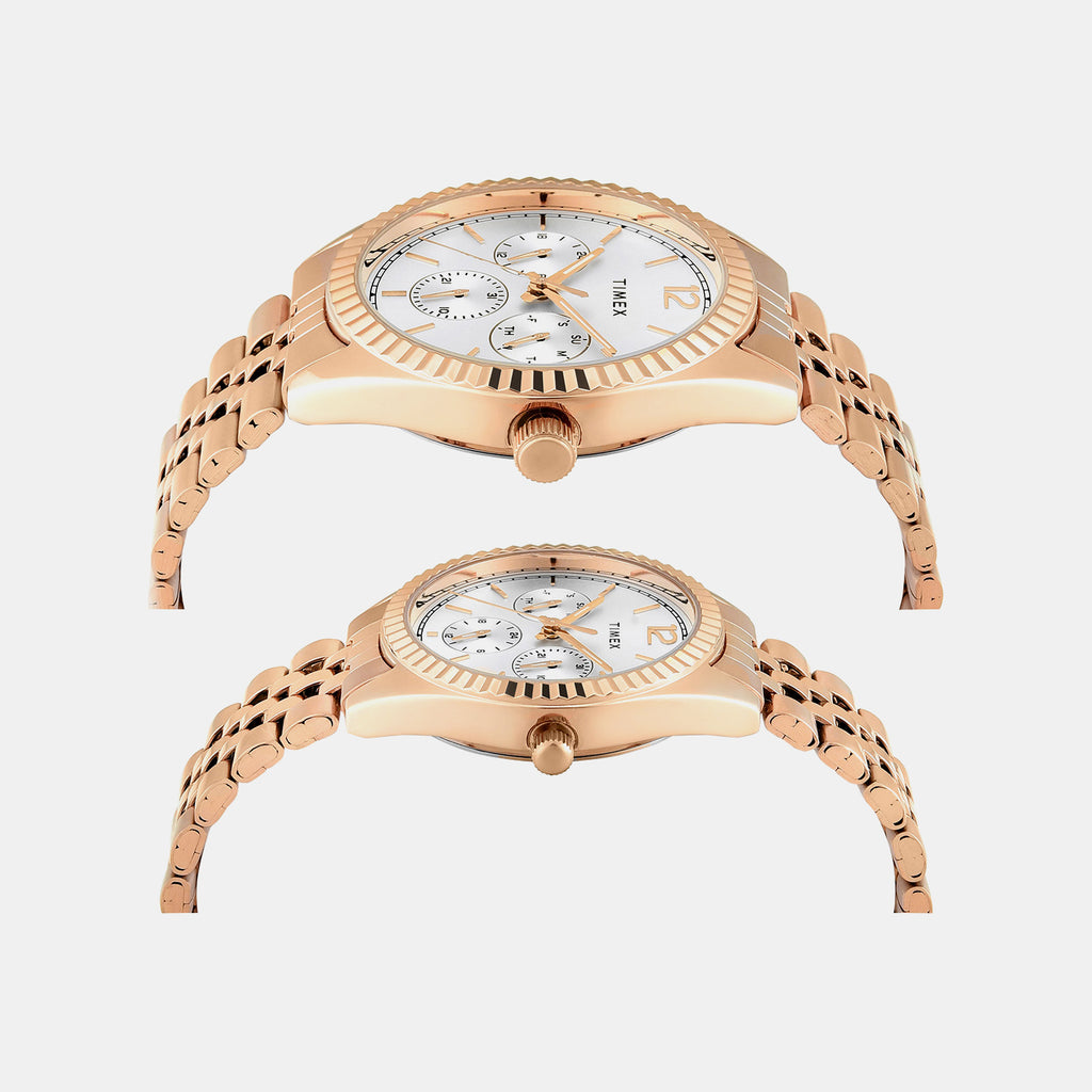 Trendline Pair Quartz Dial Multi-Function Stainless Steel Watch TW00PR346