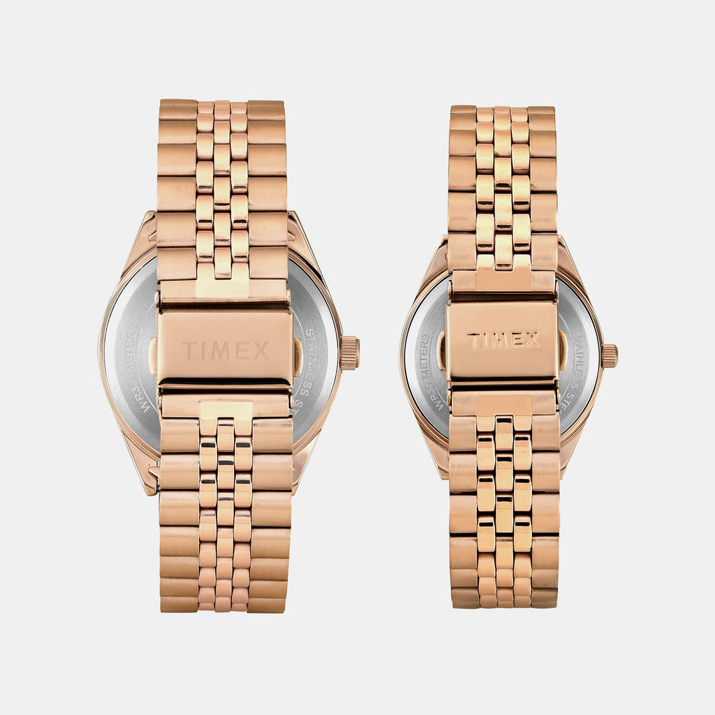 Trendline Pair Quartz Dial Multi-Function Stainless Steel Watch TW00PR346