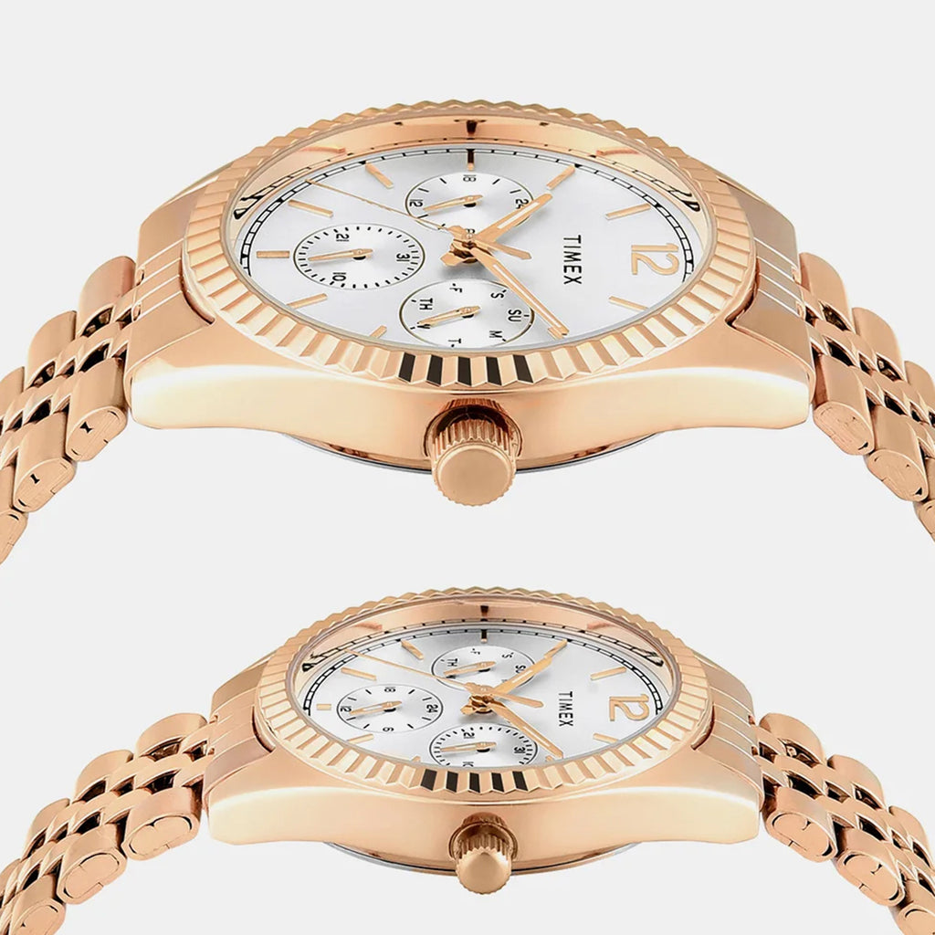 Trendline Couple Quartz Silver Dial Multi-Function Stainless Steel Watch TW00PR346
