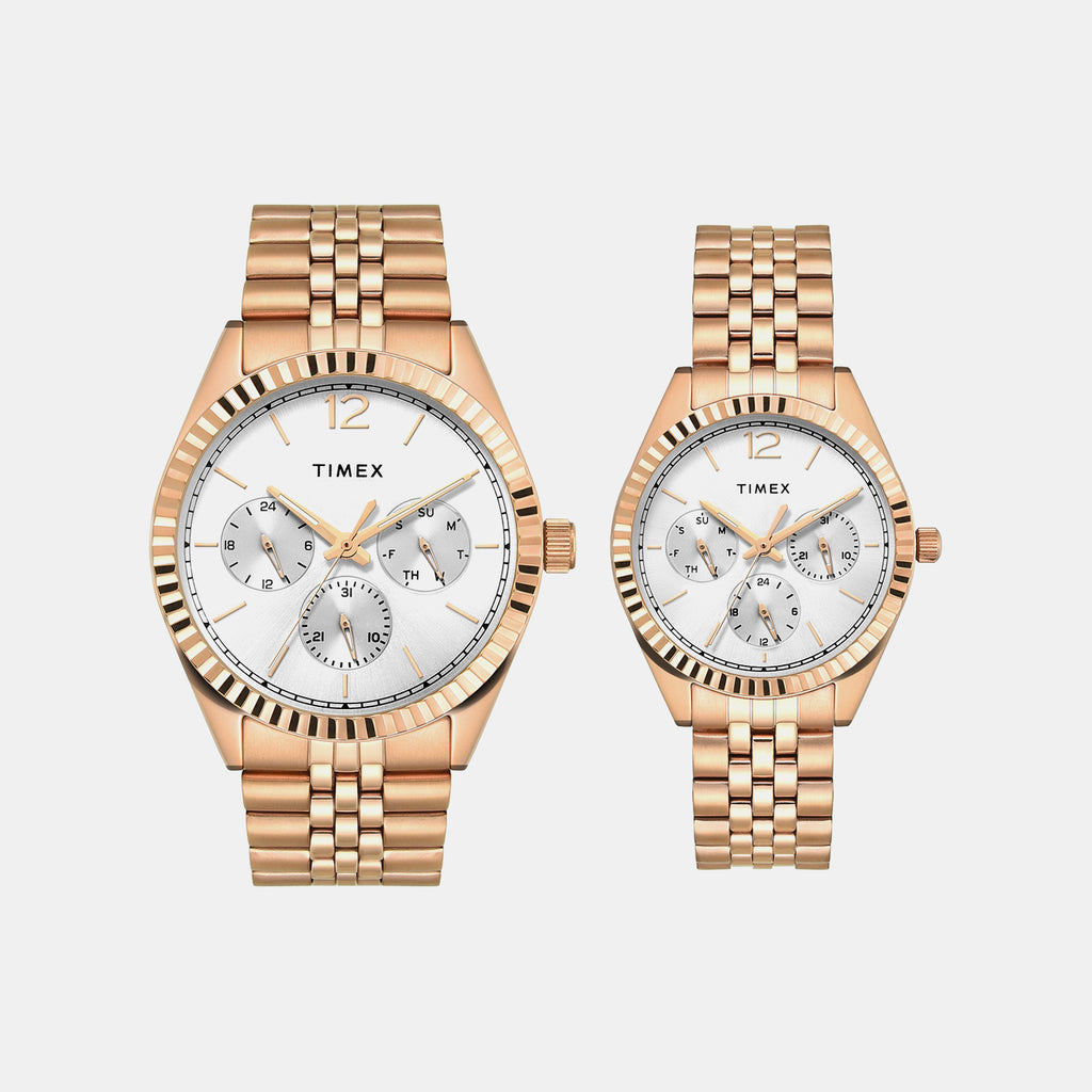 Trendline Pair Quartz Dial Multi-Function Stainless Steel Watch TW00PR346