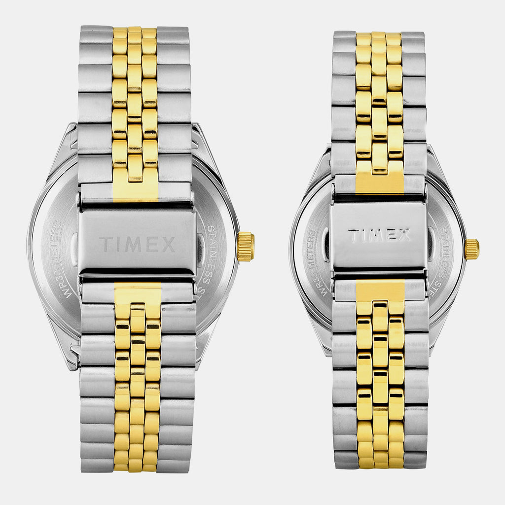 Trendline Pair Quartz Dial Multi-Function Stainless Steel Watch TW00PR347
