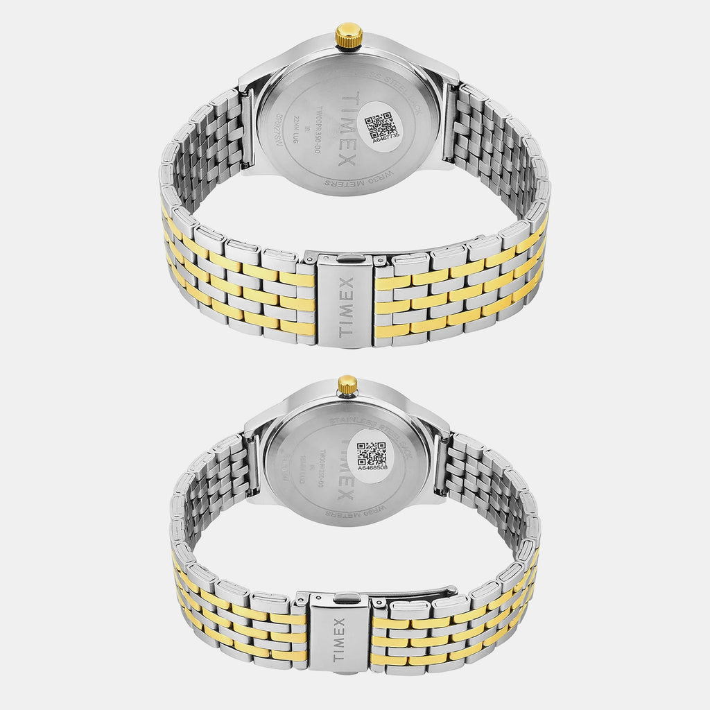 Trendline Pair Quartz Dial Multi-Function Stainless Steel Watch TW00PR350