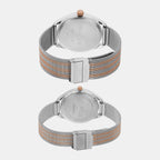 Trendline Pair Quartz Dial Analog Stainless Steel Watch TW00PR351