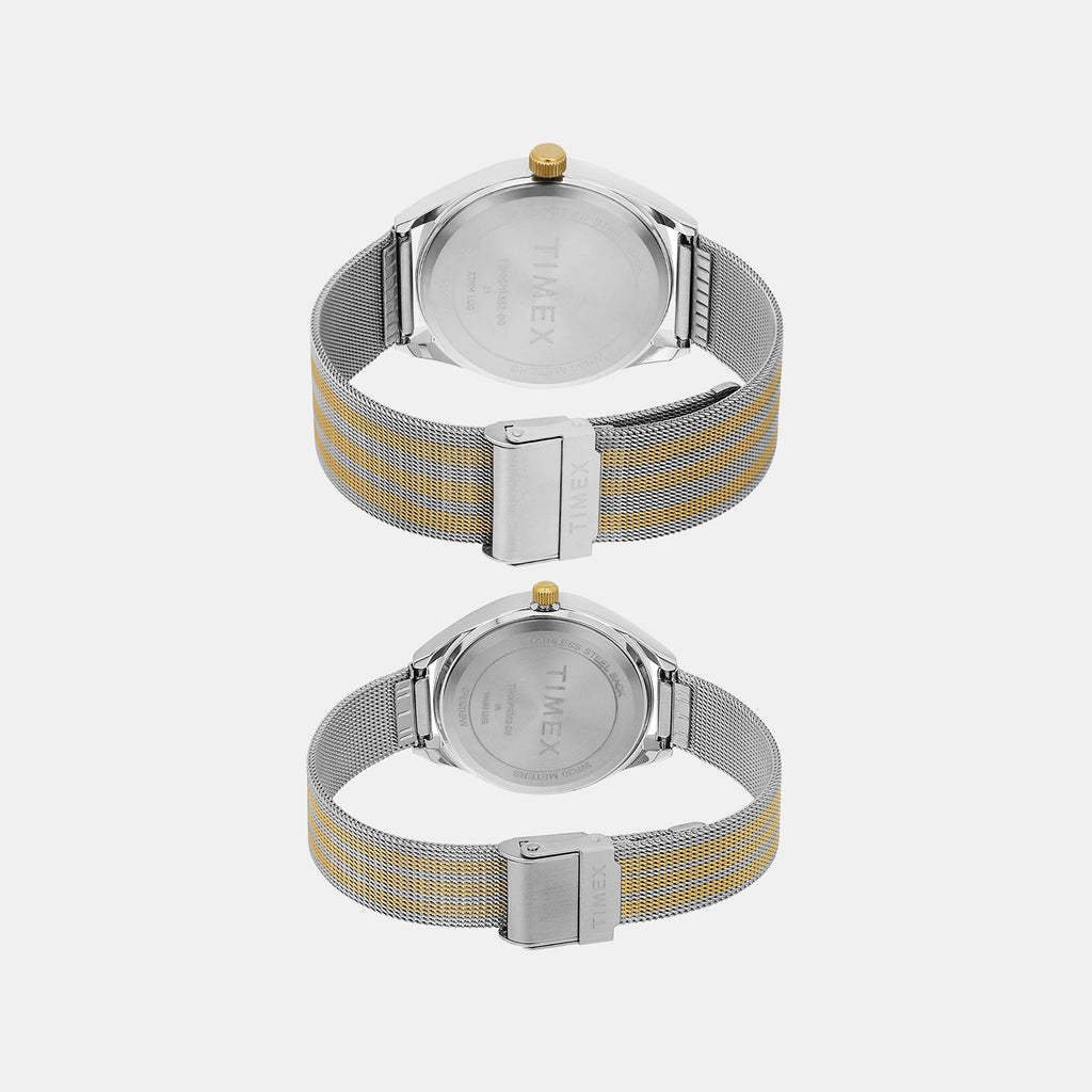 Trendline Pair Quartz Dial Analog Stainless Steel Watch TW00PR352