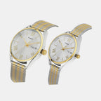 Trendline Couple Quartz Silver Dial Analog Stainless Steel Watch TW00PR352