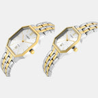 Trendline Couple Quartz Silver Dial Analog Stainless Steel Watch TW00PR354