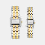Trendline Couple Quartz Silver Dial Analog Stainless Steel Watch TW00PR354
