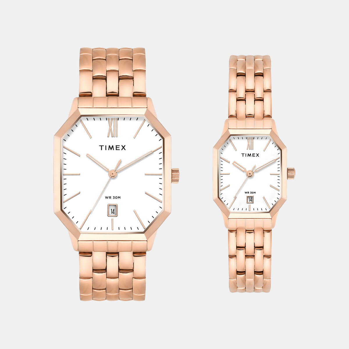 Trendline Couple Quartz White Dial Analog Stainless Steel Watch TW00PR355