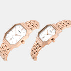 Trendline Couple Quartz White Dial Analog Stainless Steel Watch TW00PR355