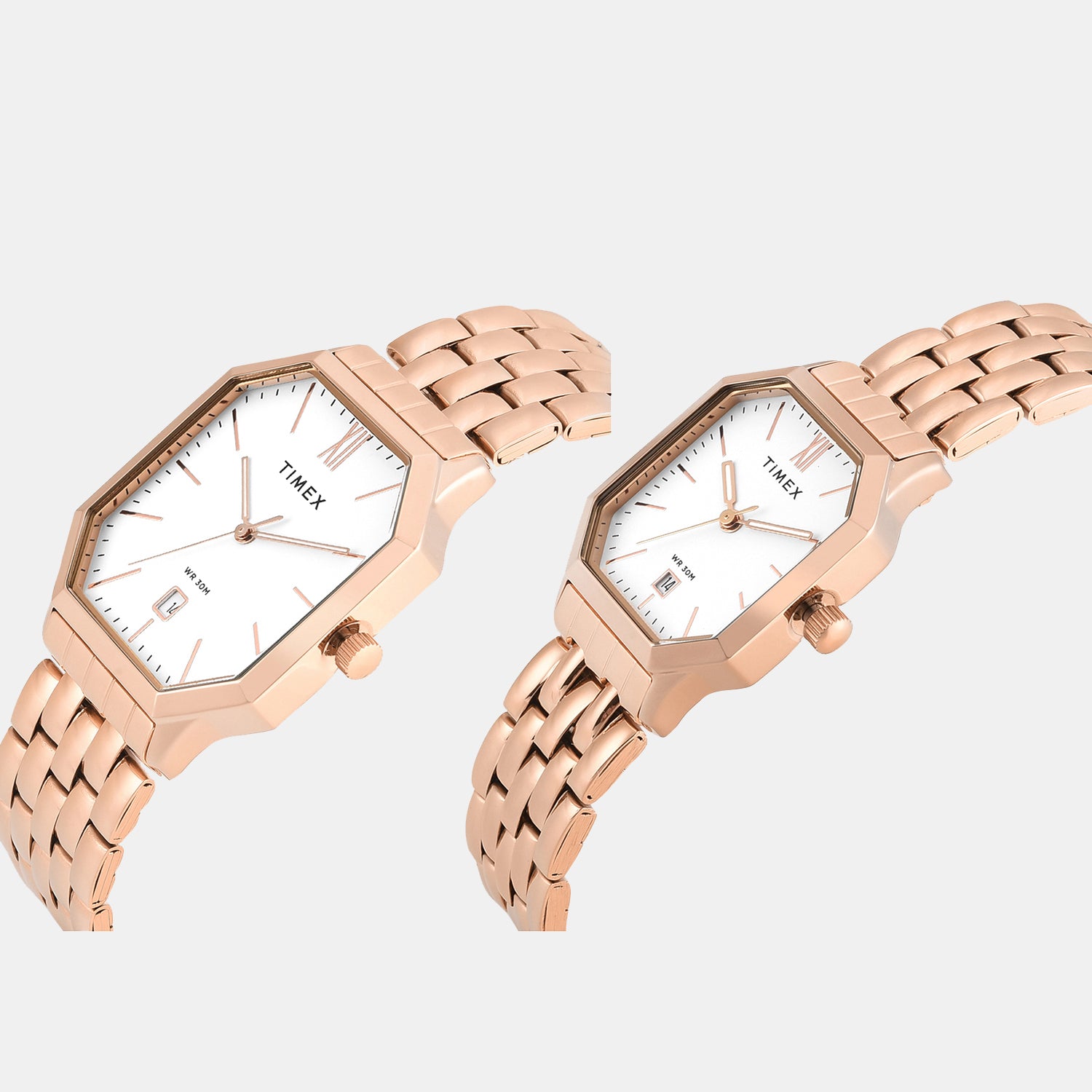 Trendline Couple Quartz White Dial Analog Stainless Steel Watch TW00PR355