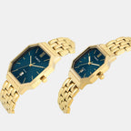 Trendline Couple Quartz Teal Dial Analog Stainless Steel Watch TW00PR356