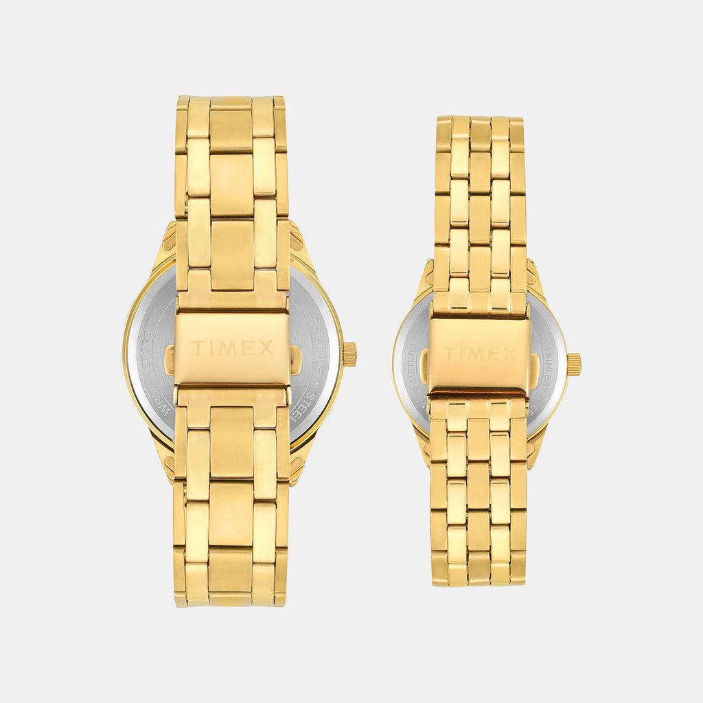 Trendline Couple Quartz Dial Analog Stainless Steel Watch TW00PR357