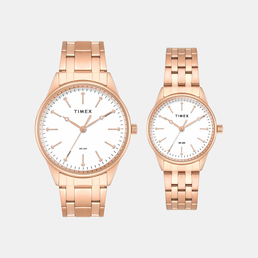 Trendline Couple Quartz Dial Analog Stainless Steel Watch TW00PR358
