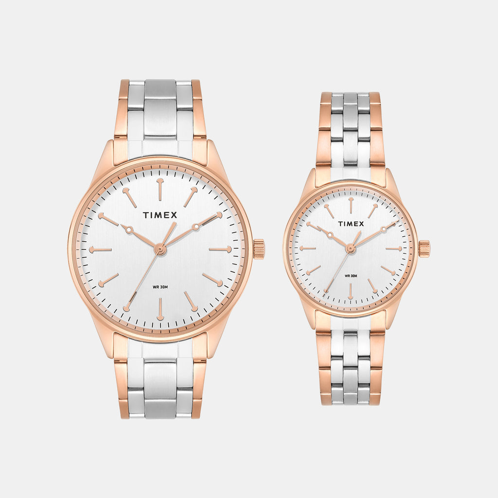 Trendline Couple Quartz Dial Analog Stainless Steel Watch TW00PR359