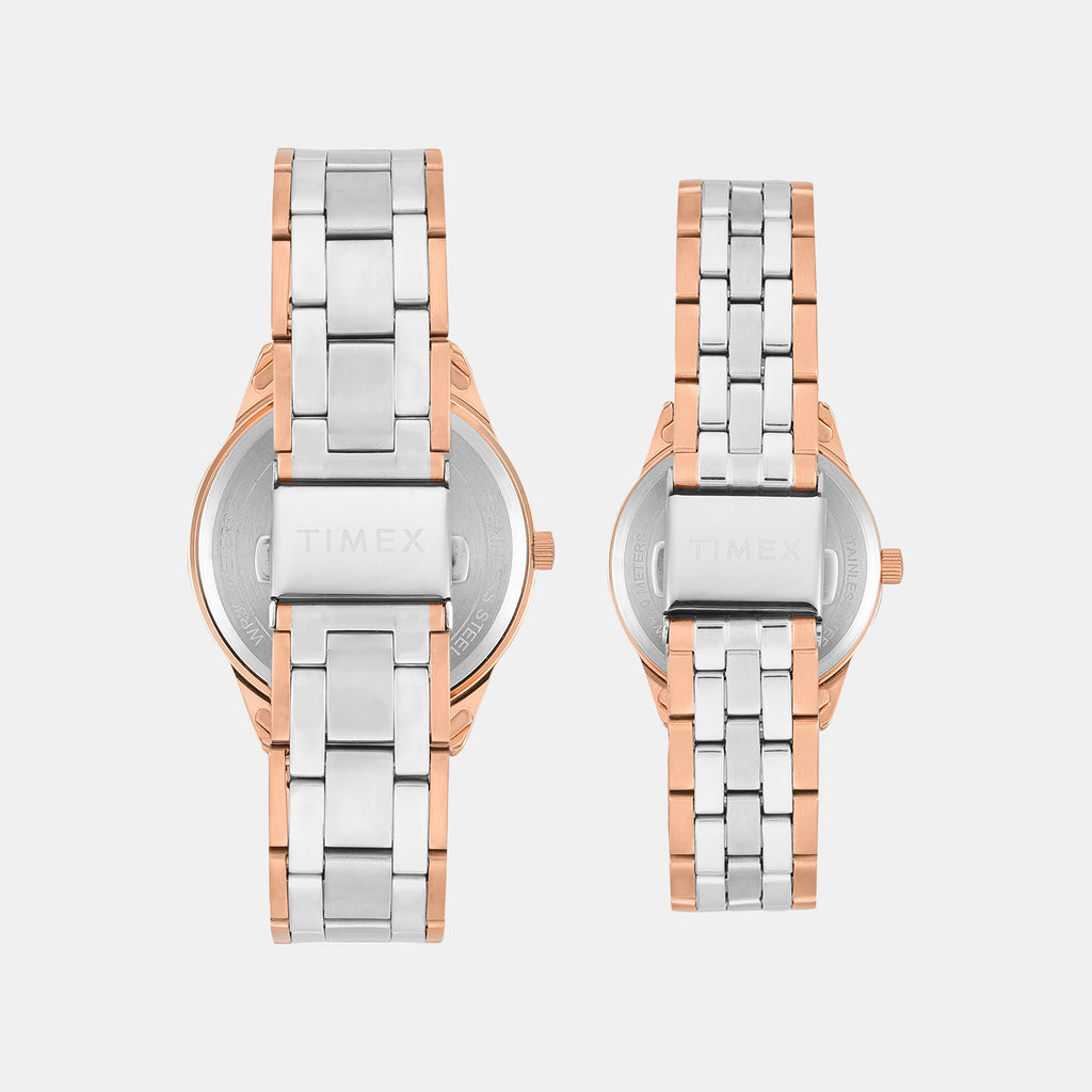 Trendline Couple Quartz Dial Analog Stainless Steel Watch TW00PR359