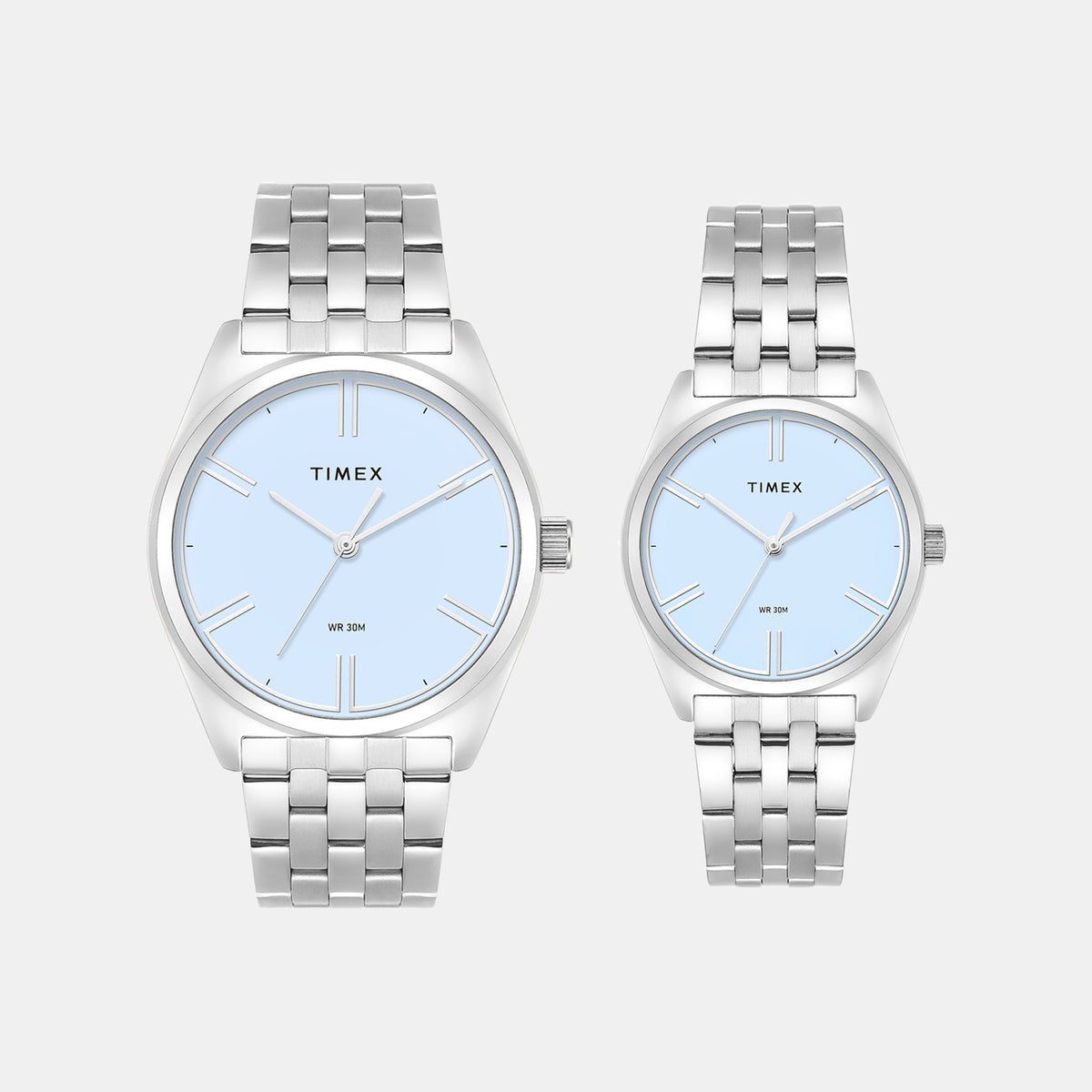 Trendline Couple Quartz Blue Dial Analog Stainless Steel Watch TW00PR360