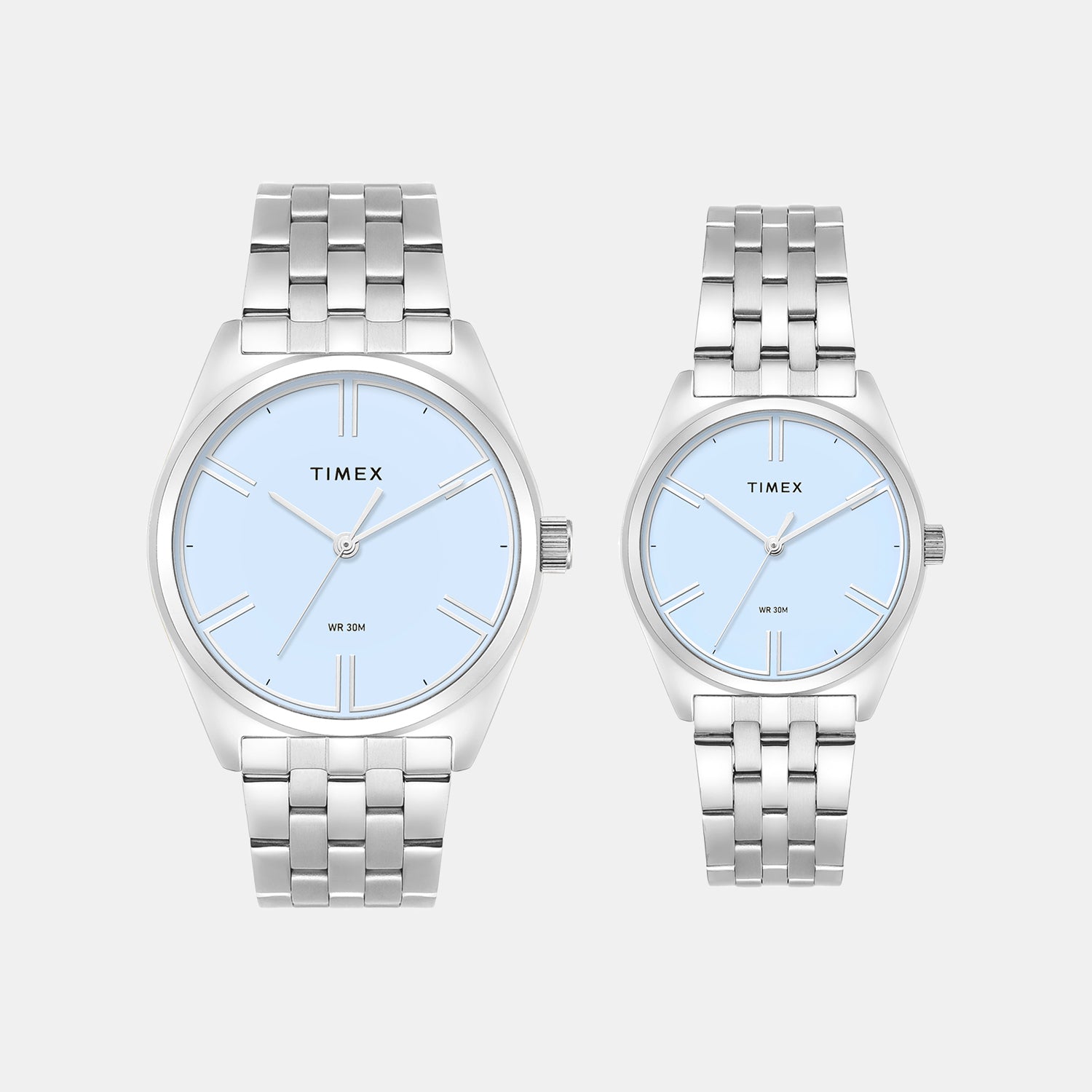 Trendline Couple Quartz Blue Dial Analog Stainless Steel Watch TW00PR360