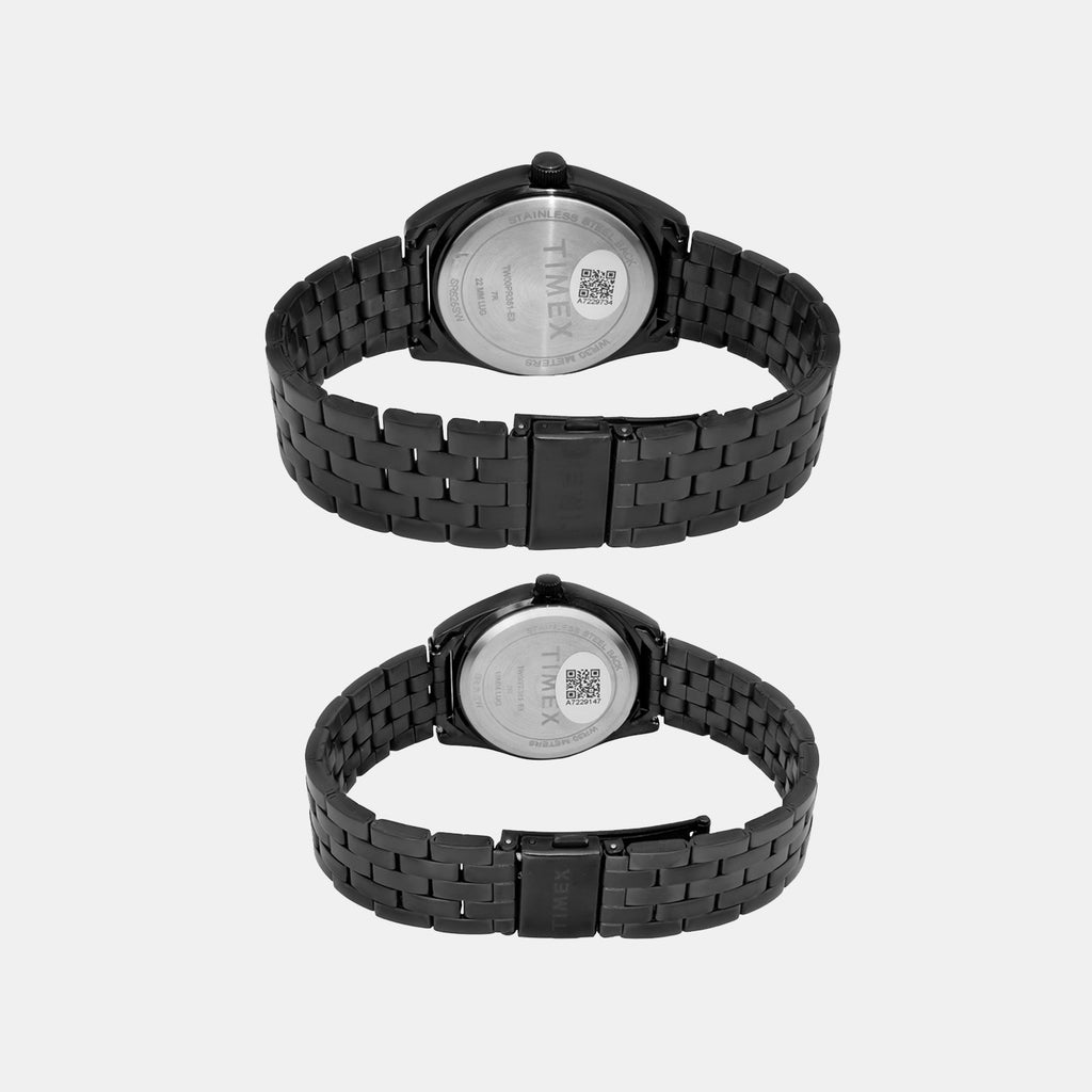 Trendline Couple Quartz Dial Analog Stainless Steel Watch TW00PR361