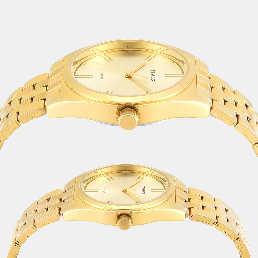 Trendline Couple Quartz Dial Analog Stainless Steel Watch TW00PR362
