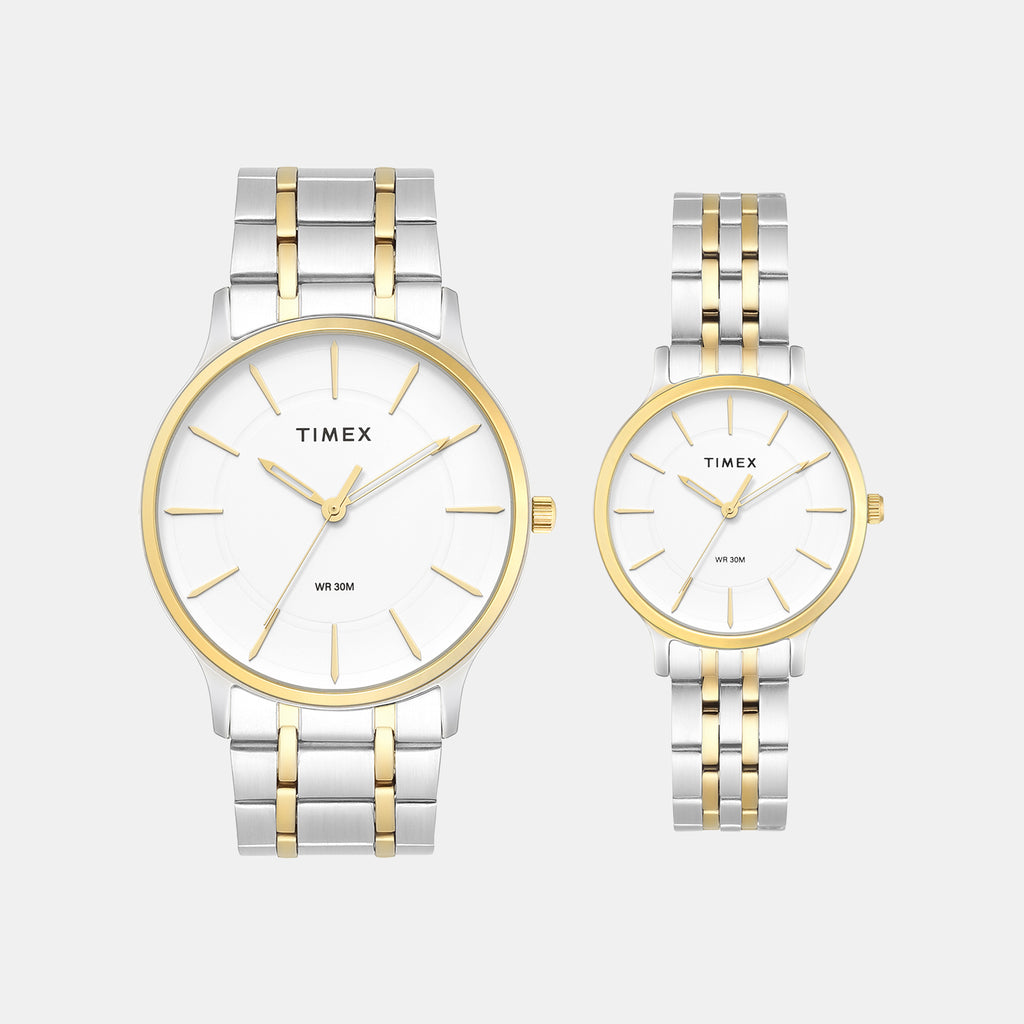 Trendline Couple Quartz Dial Analog Stainless Steel Watch TW00PR363