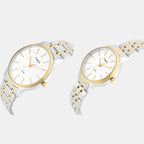 Trendline Couple Quartz Dial Analog Stainless Steel Watch TW00PR363