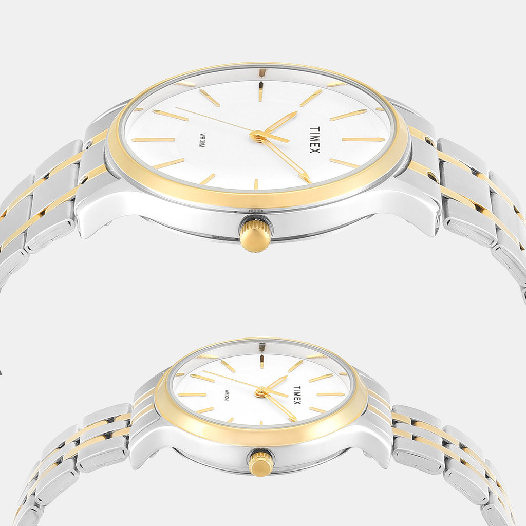 Trendline Couple Quartz Dial Analog Stainless Steel Watch TW00PR363