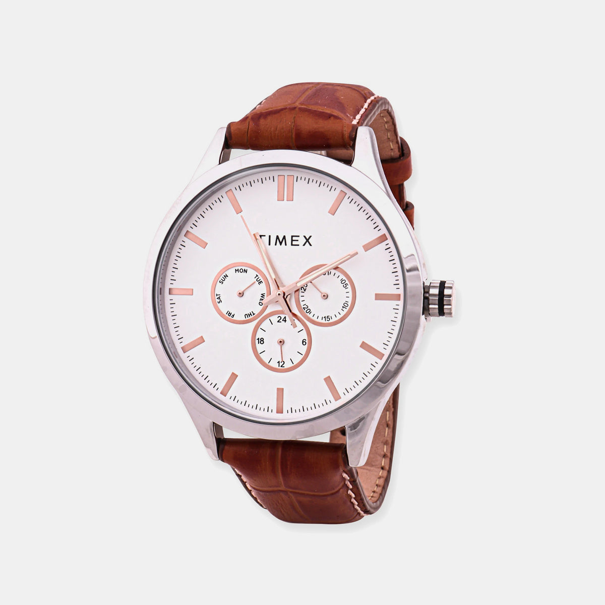 Classics Men Quartz White Dial Multi-Function Leather Watch TW00ZR542