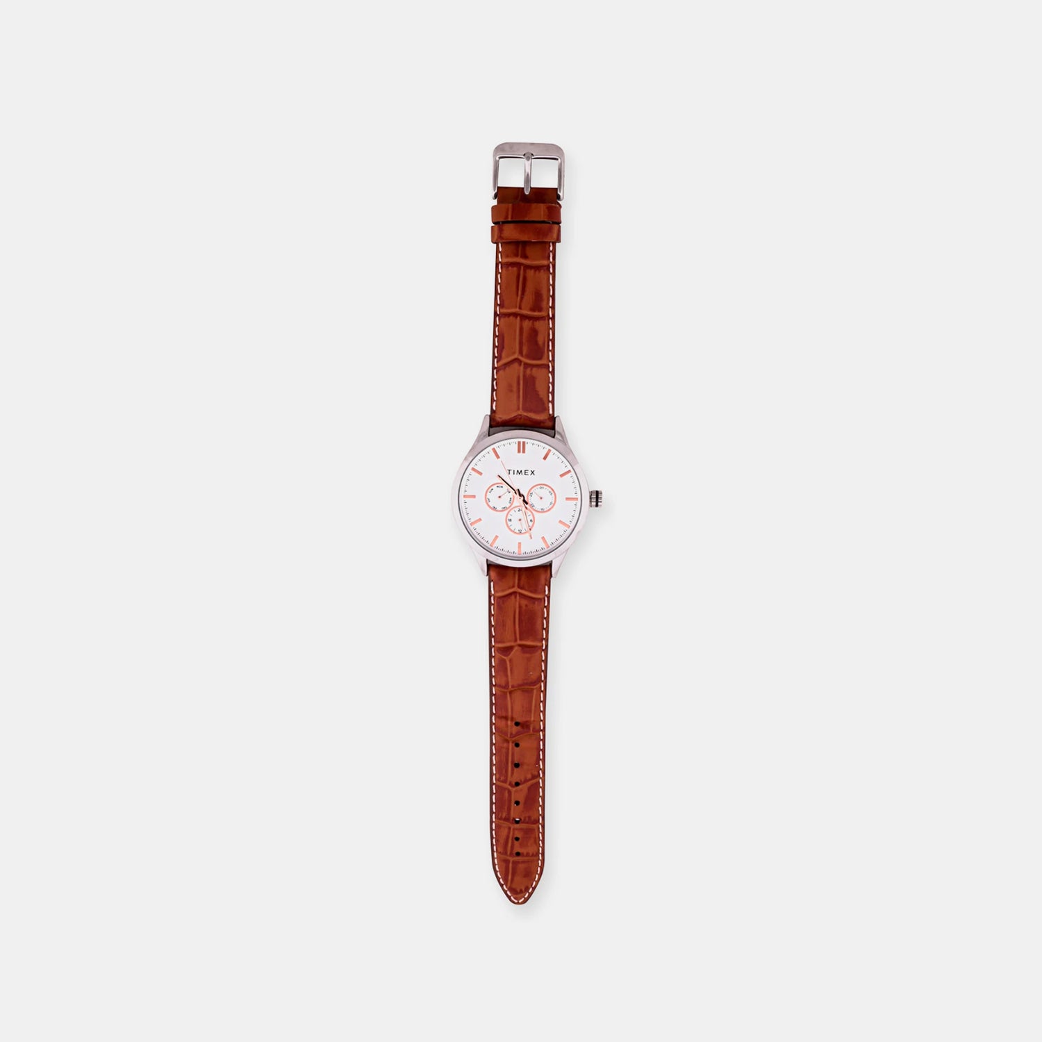 Classics Men Quartz White Dial Multi-Function Leather Watch TW00ZR542