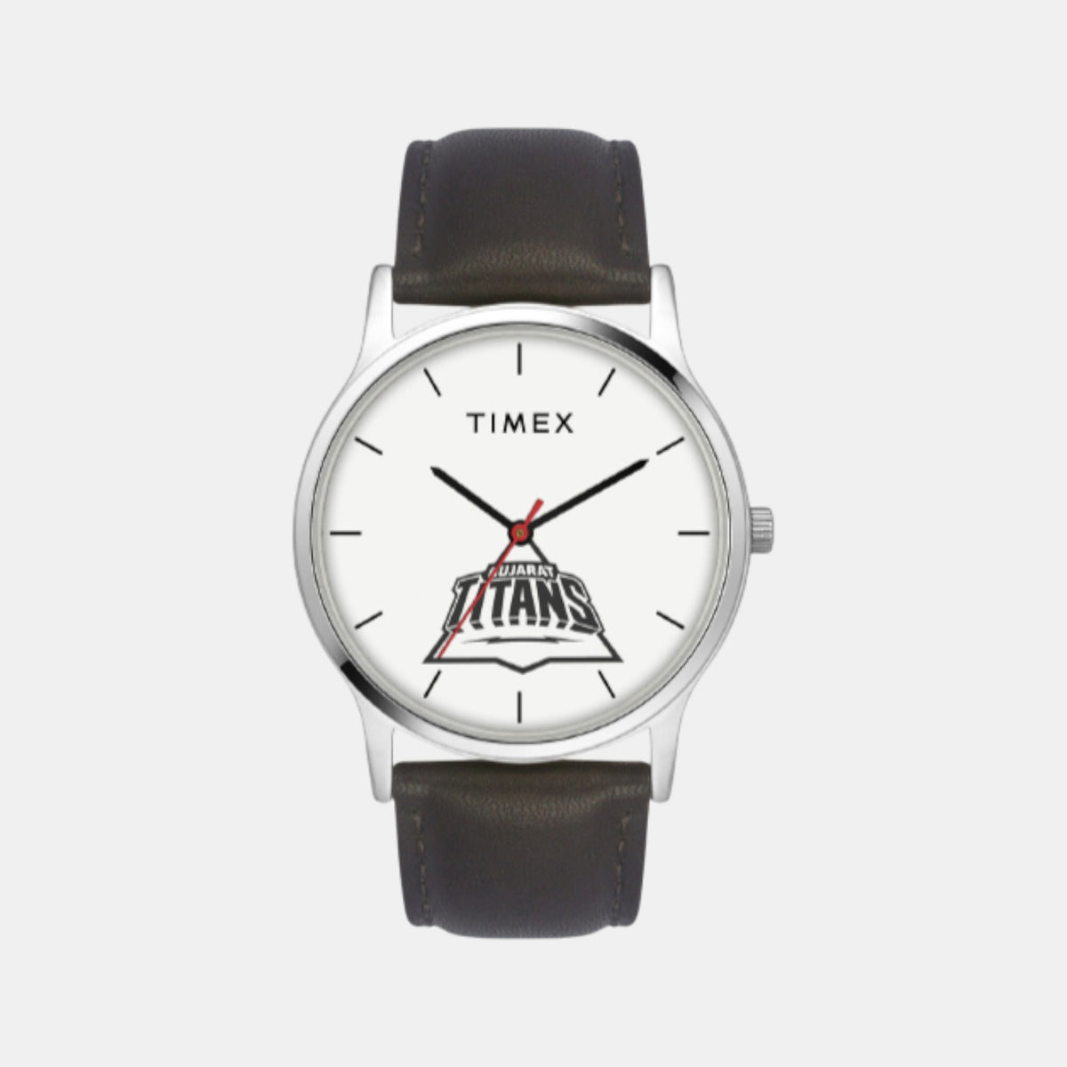 Men Quartz White Dial Analog Leather Watch TW00ZR563