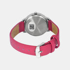 Women Quartz Pink Dial Analog Leather Watch TW022HL20