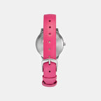 Women Quartz Silver Dial Analog Leather Watch TW022HL29