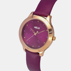 Women Quartz Magenta Dial Analog Leather Watch TW022HL32