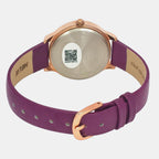 Women Quartz Magenta Dial Analog Leather Watch TW022HL32