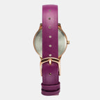 Women Quartz Magenta Dial Analog Leather Watch TW022HL32