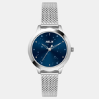 Helix Round Blue Analog watch