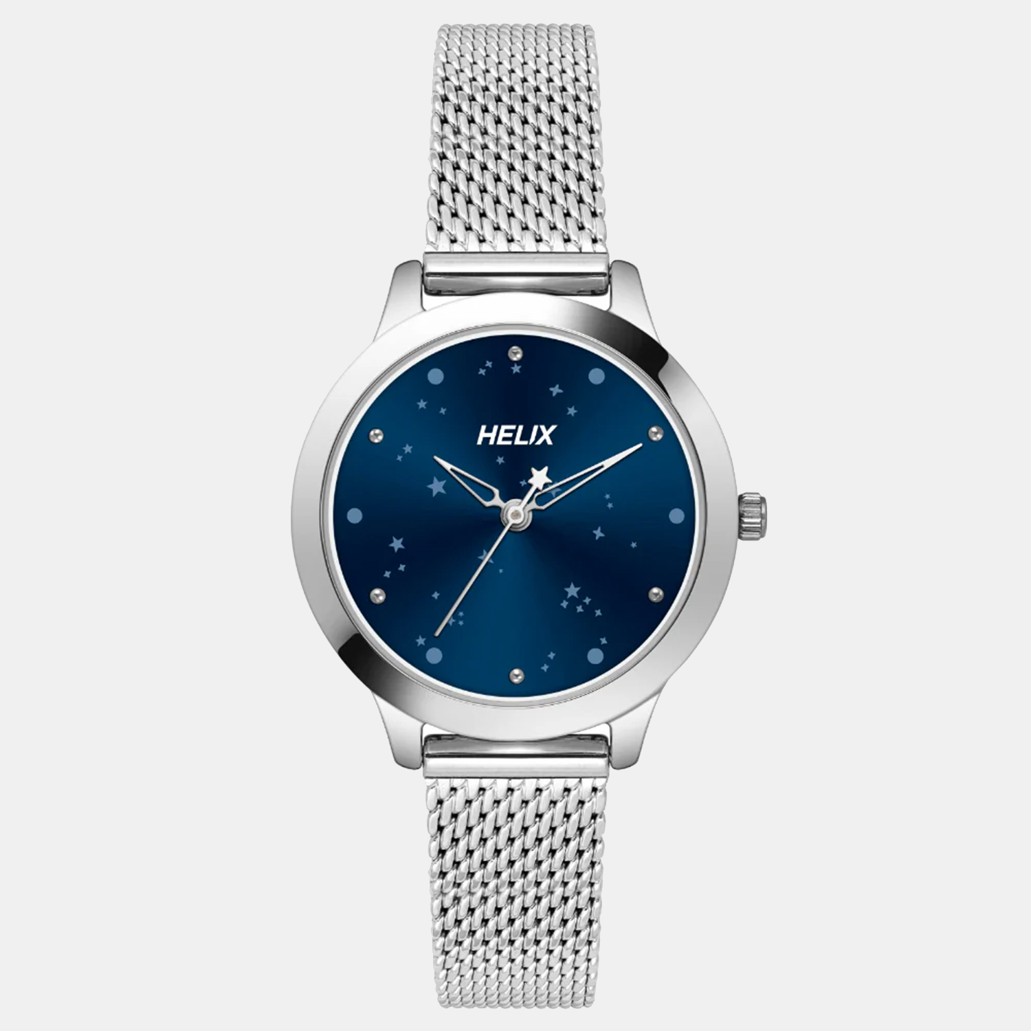 Helix Round Blue Analog watch