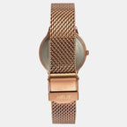 Women Quartz Rose Gold Dial Analog Stainless Steel Watch TW022HL35