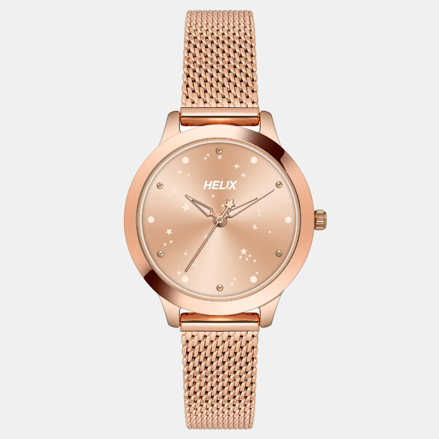 Helix Round Rose Gold Analog watch