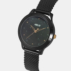 Women Quartz Black Dial Analog Stainless Steel Watch TW022HL36