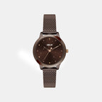 Women Quartz Brown Dial Analog Stainless Steel Watch TW022HL37