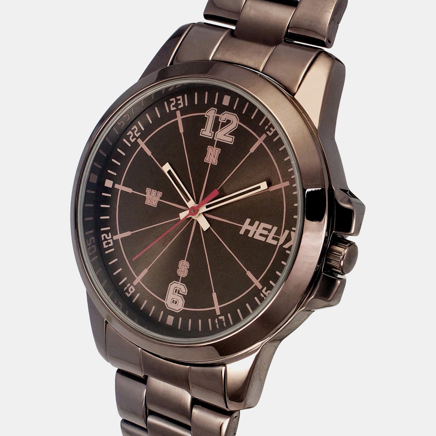 Men Quartz Brown Dial Analog Stainless Steel Watch TW023HG26