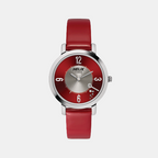 Helix Round Red Analog watch