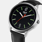 Men Quartz Black Dial Analog Leather Watch TW027HG01