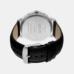 Men Quartz Black Dial Analog Leather Watch TW027HG01